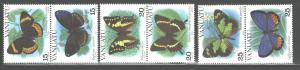 VANUATU 1983 MARINE LIFE - FISH #346-348(3 PAIRS0 MNH