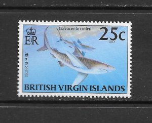 BRITISH VIRGIN ISLANDS #851 TIGER SHARK MNH