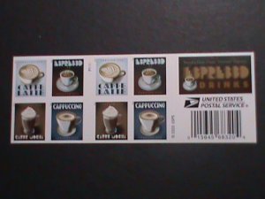 ​UNITED STATES-2021 UNITED STATES COFFEE DRINKS-MNH- FULL  BOOKLET-VF