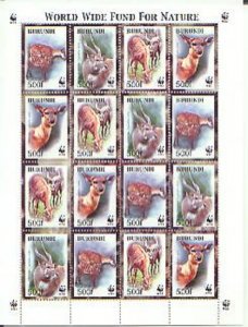 WWF Sitatunga,  S/S 12,  (BURU1638-41