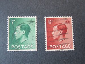 Great Britain 1936 Sc 230-1 FU