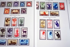 COLOR PRINTED ITALIAN LIBYA 1912-1942 STAMP ALBUM PAGES (24 illustrated pages)