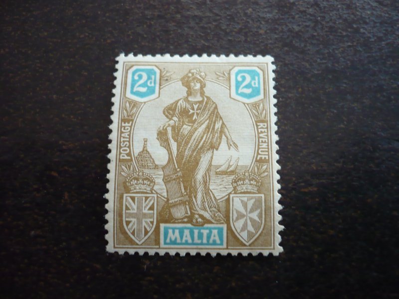 Stamps - Malta - Scott# 103 - Mint Hinged Part Set of 1 Stamp