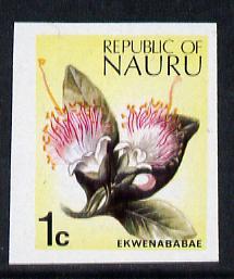 Nauru 1973 Plant (Ekwenababae) 1c definitive (SG 99) unmo...