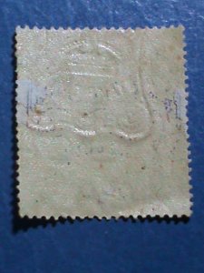 ​HONG KONG-CHINA-1903 OVER 118 YEARS OLD-HONG KONG $0.25C DUTY STAMPS VF