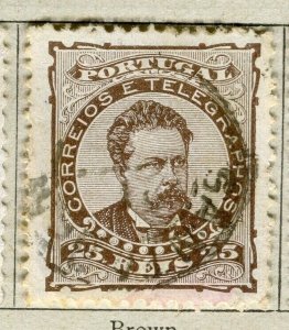 PORTUGAL; 1882 early classic Luis Perf issue used 25r. value