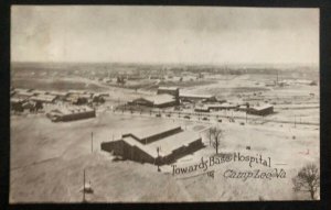 1918 Lee Branch Camp USA RPPC postcard Cover To Schenectady NY Base Hospital