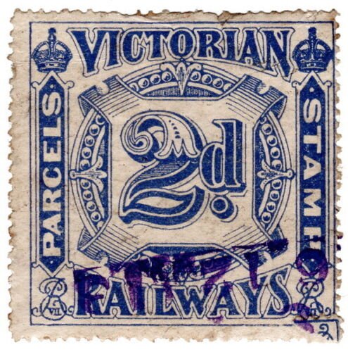 (I.B) Australia - Victoria Railways : Parcel Stamp 2d 