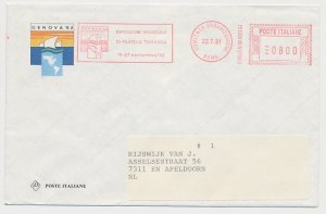 Meter cover Italy 1991 Philatelic Exhibition Genoa - Columbus - America