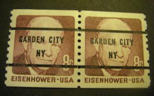 Precancel - Scott 1402b - MNH PAIR - NY - GARDEN CITY