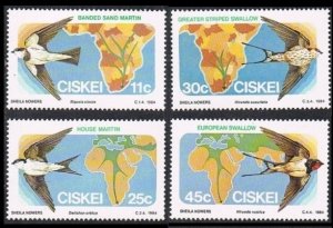 1984 Ciskei 61-64 Migratory birds​​​​​​​