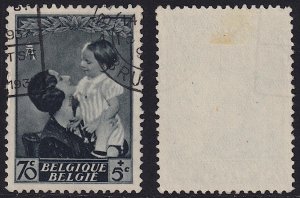 Belgium - 1937 - Scott #B193 - used - Astrid and Baudoin