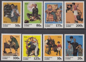 Zaire 1005-1012 Norman Rockwell MNH VF