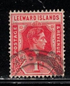 LEEWARD ISLANDS Scott # 105 Used - KGVI