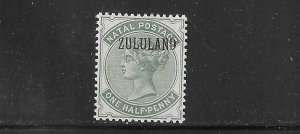 ZULULAND SCOTT #12 1888-94 NATAL OVERPRINT (NO PERIOD) - MINT NEVER HINGED