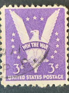 Us postage 3c stamp  ,  black cancelled postage used, refno:5015