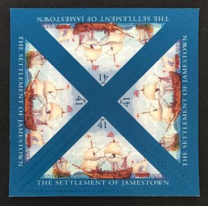 US #4136 XF Mint NH OG. Self adhesive. Settlement of Jamestown.   11816