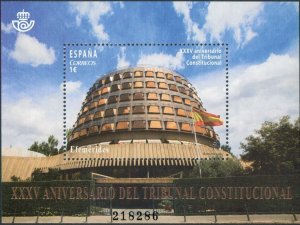 SPAIN 2015. 35th Ann. of the Constitutional Court. Ed# 4986. M/S 1stamp. NHM