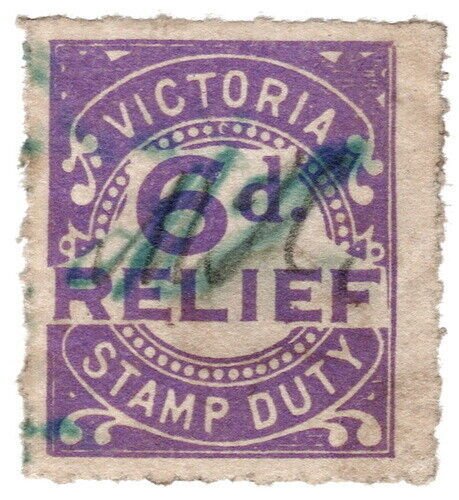 (I.B) Australia - Victoria Revenue : Relief Tax 6d