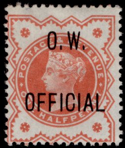 GB QV SG O31, ½d vermilion, M MINT. Cat £350.