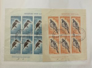 Souvenir Sheet New Zealand Scott #B59a-B60a used