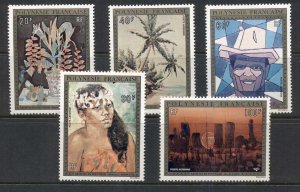 French Polynesia 1974 paintings by Artists lining in Polynesia MUH