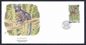 Guernsey 1989 White - Lipped Tamarin, Monkey, Animal, Mammal, Wild life, Faun...