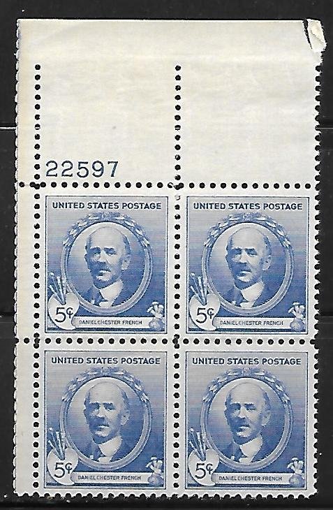 United States - Scott # 887 Plate Block - F- VF -  Mint Never Hinged (NH)