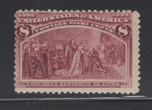 US Stamp Scott #236 Mint Never Hinged SCV $140