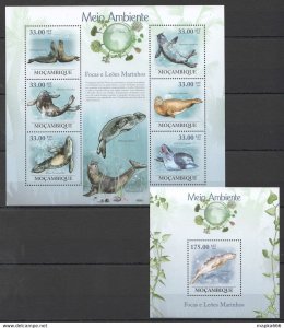 2010 Mozambique Environment Marine Life Focas Seals Sea Lions Kb+Bl ** Bc1313