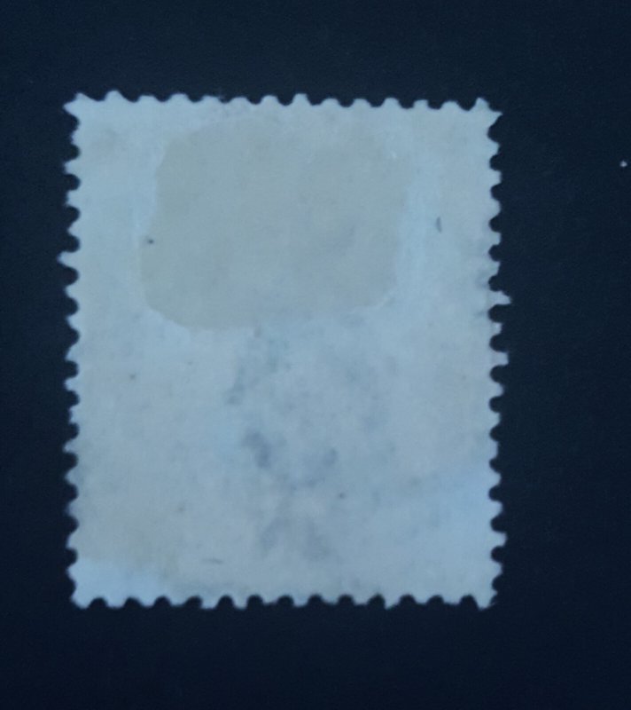 Jamaica Queen Victoria 1860 Pineapple Wmk 1d Blue Numeral Cancel Fine Used. (10)