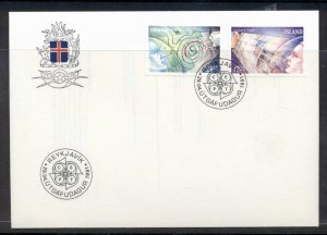 Iceland 1991 Europa Man in Space FDC
