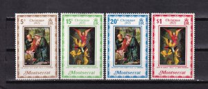 LI07 Montserrat 1971 Christmas mint hinged stamps full set