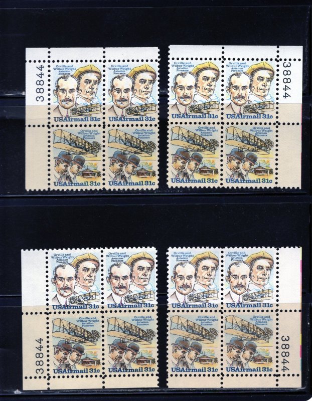 C91-C92 Wright Brothers, MNH PB/4 set/4 (#38844)