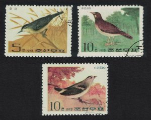 Korea Songbirds 3v 1973 CTO SG#N1208-N1210