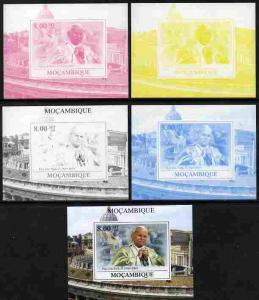 Mozambique 2009 Pope John Paul II #5 individual deluxe sh...