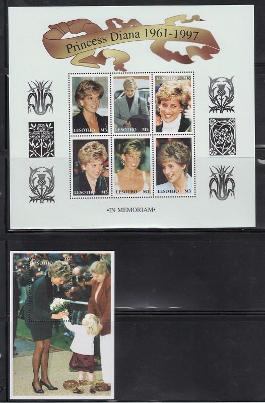 Lesotho 1089-90 Princess Diana Mint NH