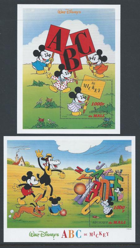 Mali #800-1 NH Disney-Mickey's ABC's - 2 SS