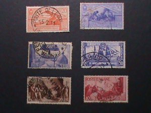 ​ITALIY-1930 OVER 92 YEARS OLD HIGH CATALOG VALUE USED STAMPS VERY FINE