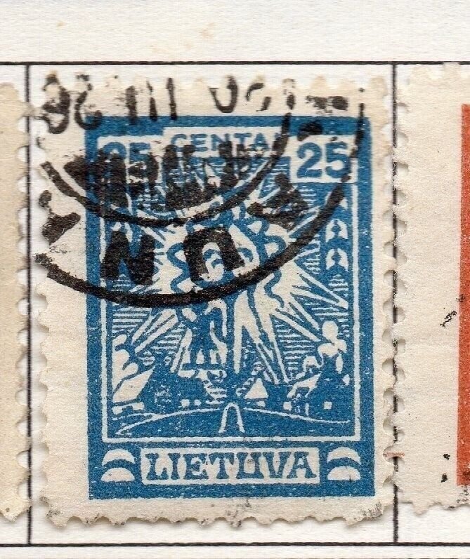 Lithuania 1921-27 Early Issue Fine Used 25c. 174359