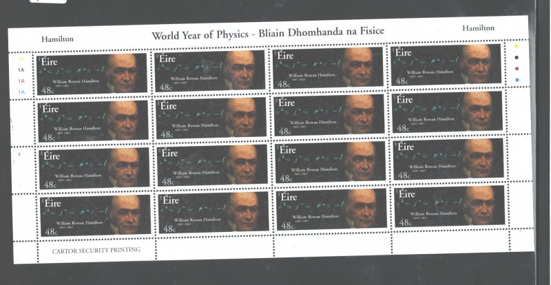 IRELAND 2005,Intl,YEAR OF PHYSICS,3 SHEETS. #1599-1601 MNH