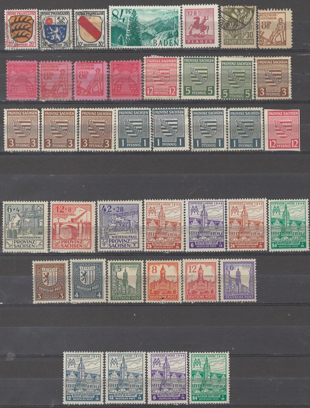 COLLECTION LOT # 5364 GERMANY OCCUPIED 40 STAMPS 1945+ CLEARANCE