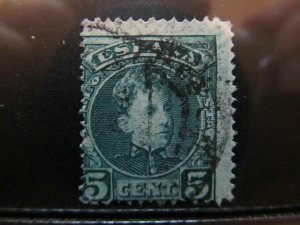 Spain Spain España Spain 1901 5c King Alfonso fine used stamp A13P39F243-