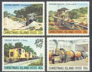CHRISTMAS ISL. 103-6 MNH 1981 PHOSPHATE INDUSTRY
