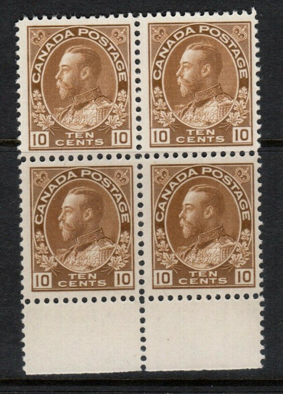 Canada #118 Very Fine Never Hinged Perfect Gum Block
