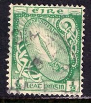 Ireland; 1941: Sc. # 106:  Used Wmk. 262 Single Stamp +