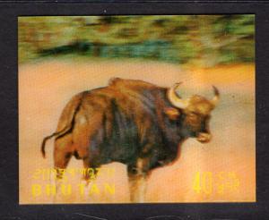 Bhutan 116E Water Buffalo 3-D MNH VF