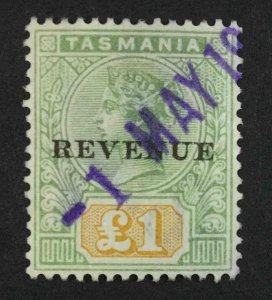 MOMEN: TASMANIA SG #F39 1900 USED £225 LOT #63862