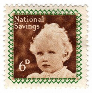 (I.B) Cinderella Collection : National Savings - Princess Anne 6d (1953)