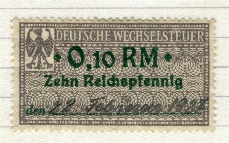 GERMANY; 1920s early Revenue issue fine used early value, 0.10RM